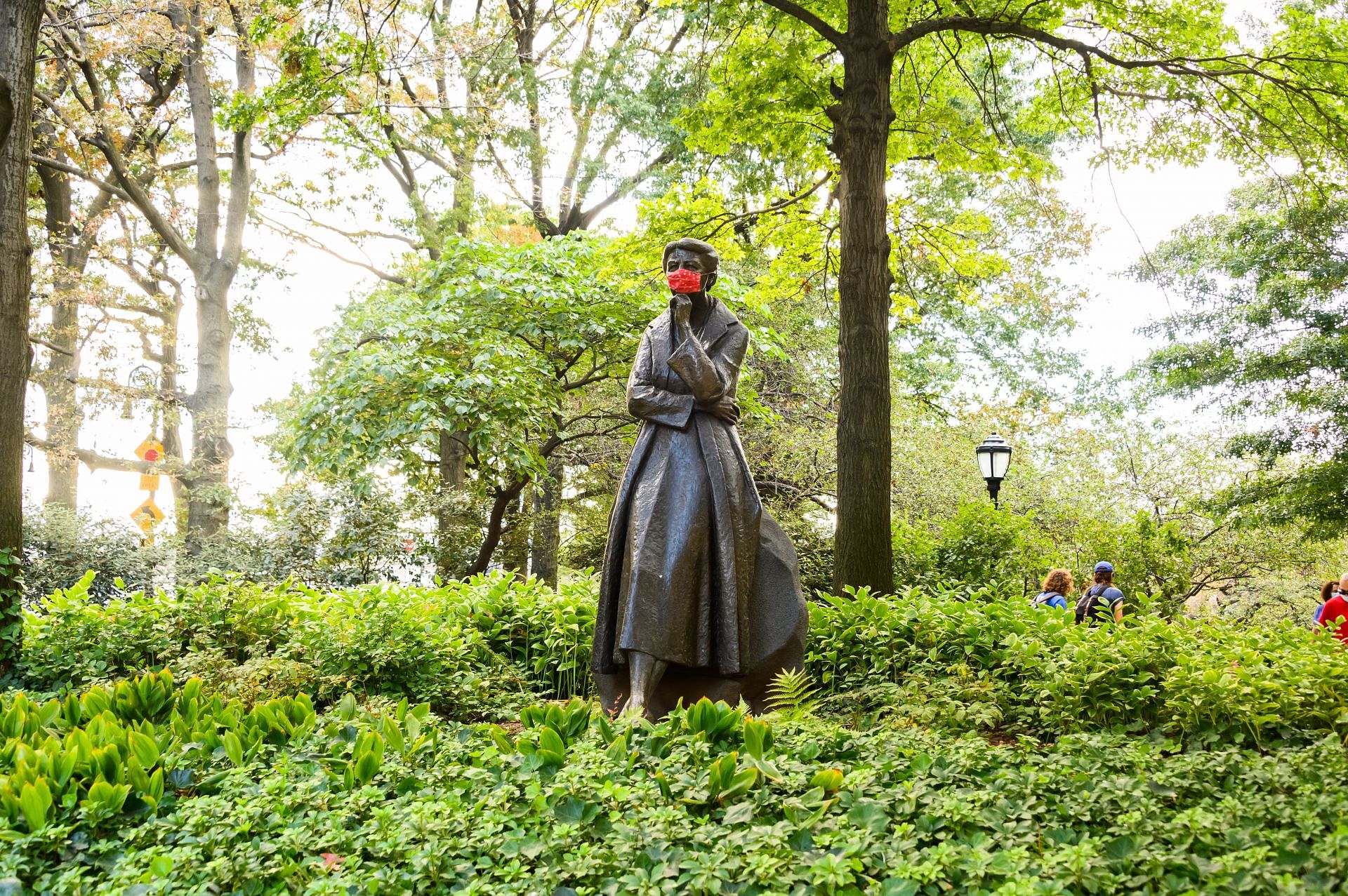 The Eleanor Roosevelt monument at Riverside Park (Image via Getty)